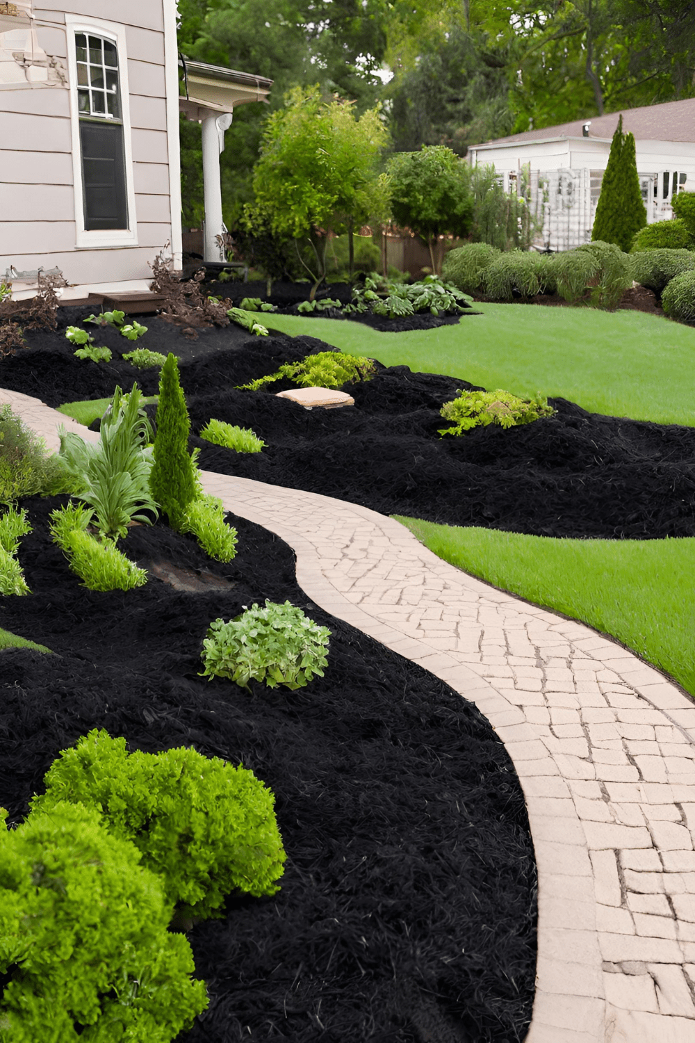 14 Best Black Mulch Landscaping Ideas Blooming Anomaly