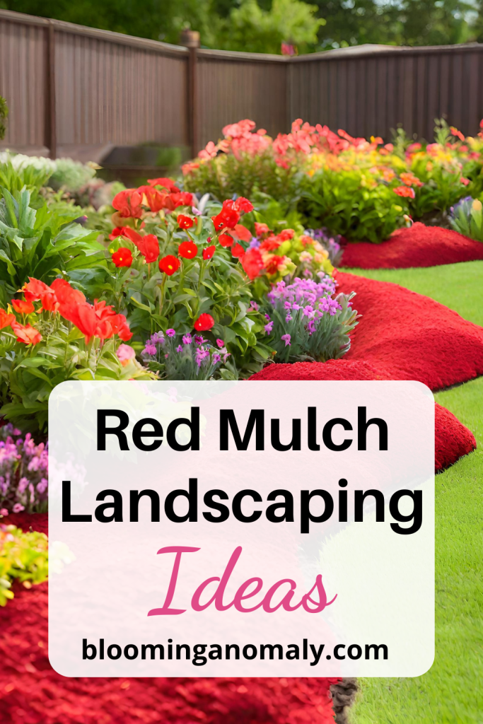 red mulch landscaping ideas