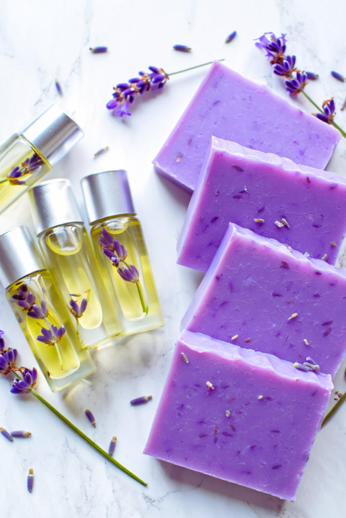 lavender oil and lavender soap